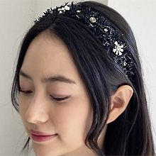 韩国发卡头饰品牌56068发箍发带发箍 花 流苏 珍珠 珠子 水滴形 圆形长方形